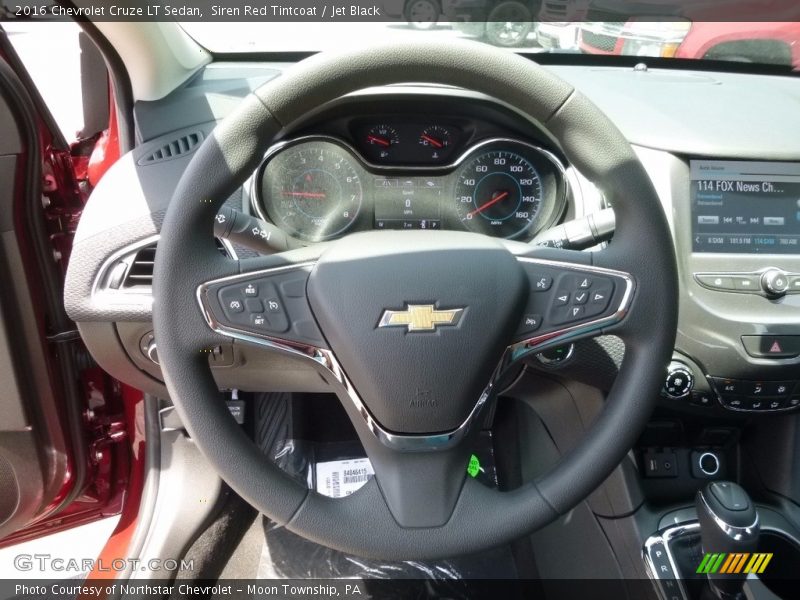 Siren Red Tintcoat / Jet Black 2016 Chevrolet Cruze LT Sedan