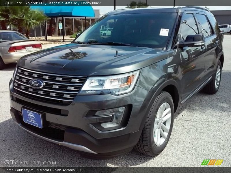 Magnetic Metallic / Ebony Black 2016 Ford Explorer XLT