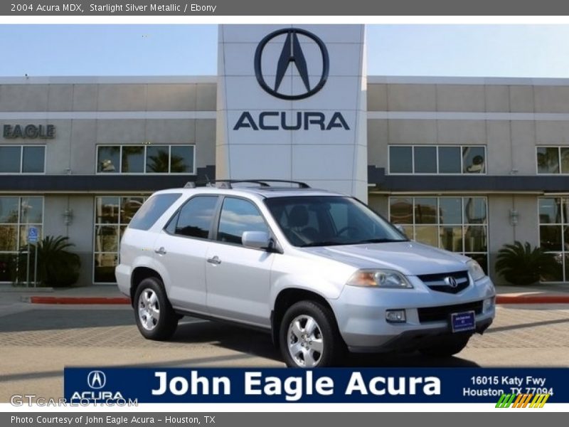 Starlight Silver Metallic / Ebony 2004 Acura MDX