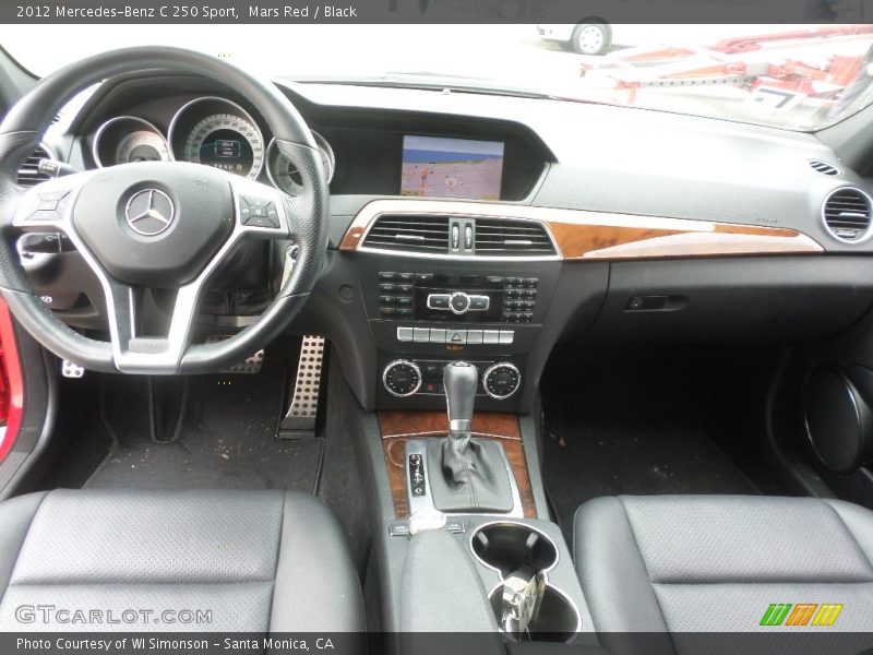 Mars Red / Black 2012 Mercedes-Benz C 250 Sport