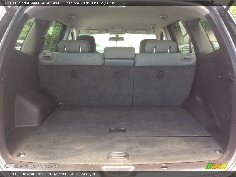 Phantom Black Metallic / Gray 2010 Hyundai Santa Fe GLS 4WD