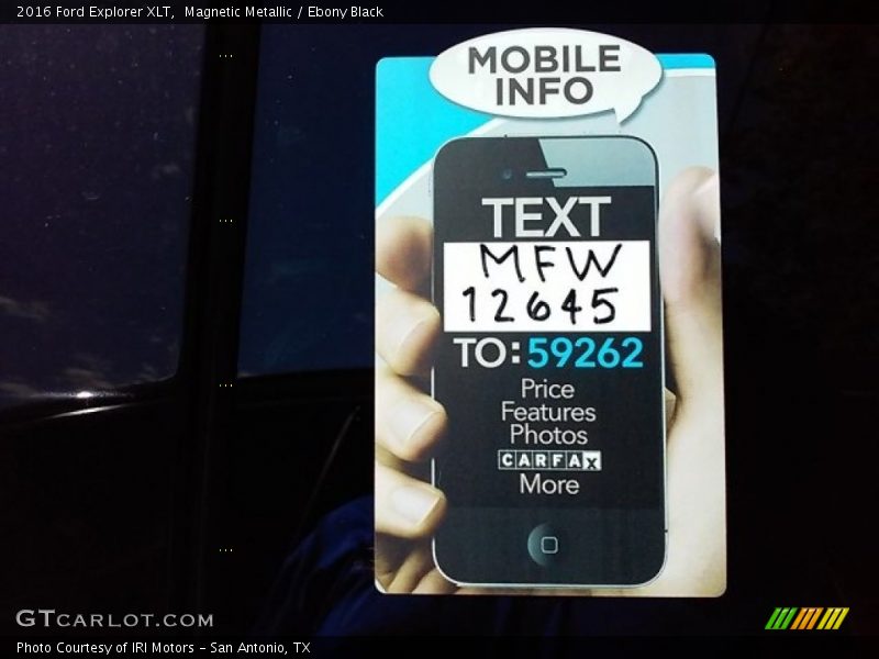 Magnetic Metallic / Ebony Black 2016 Ford Explorer XLT