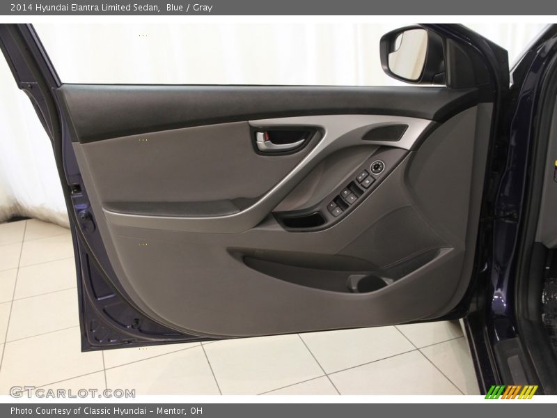 Blue / Gray 2014 Hyundai Elantra Limited Sedan