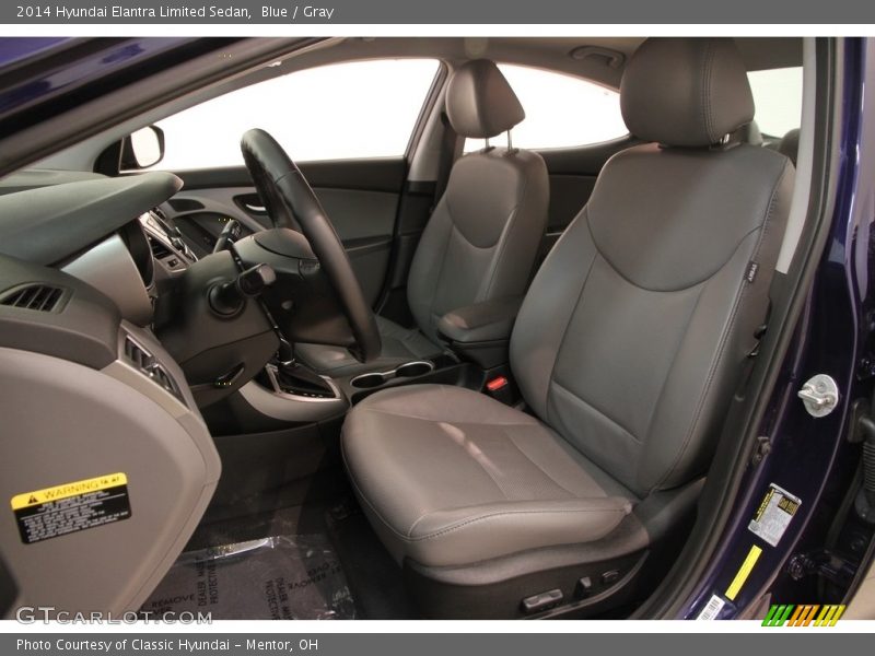 Blue / Gray 2014 Hyundai Elantra Limited Sedan