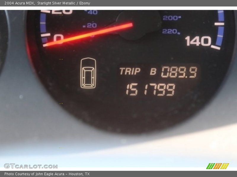 Starlight Silver Metallic / Ebony 2004 Acura MDX