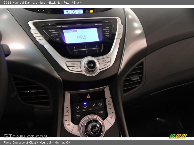 Black Noir Pearl / Black 2012 Hyundai Elantra Limited