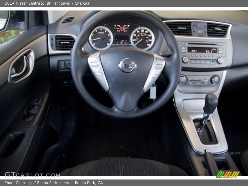 Brilliant Silver / Charcoal 2014 Nissan Sentra S