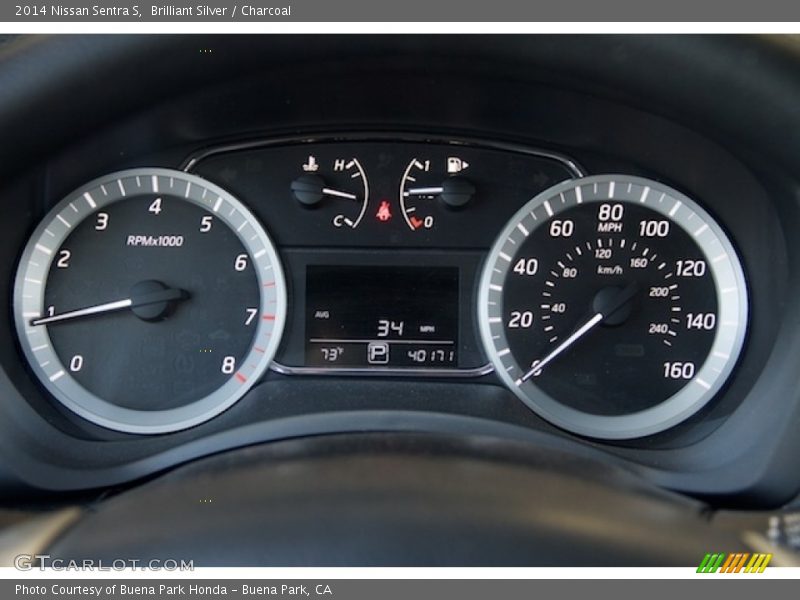 Brilliant Silver / Charcoal 2014 Nissan Sentra S