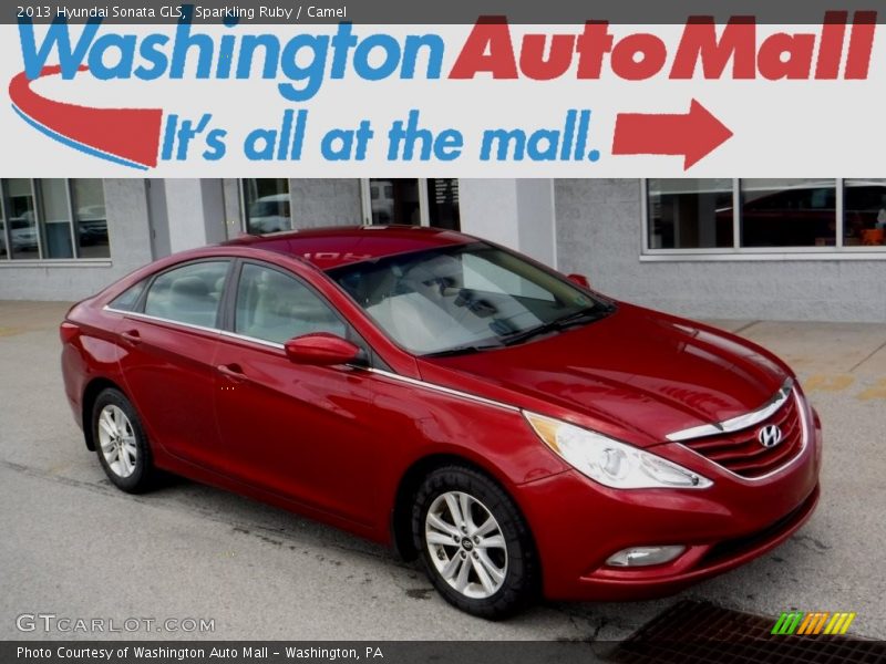 Sparkling Ruby / Camel 2013 Hyundai Sonata GLS