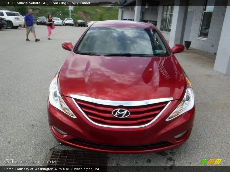 Sparkling Ruby / Camel 2013 Hyundai Sonata GLS