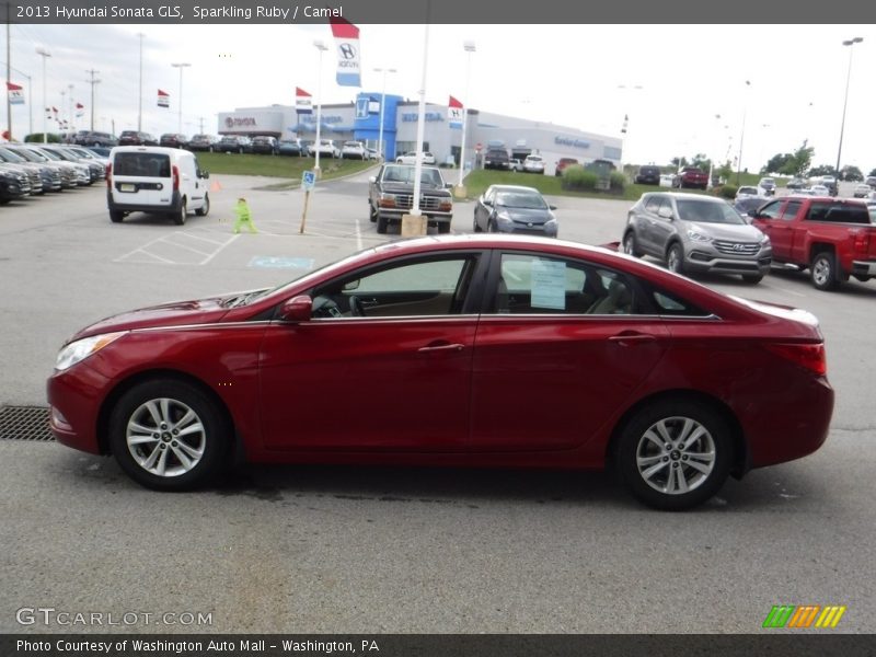 Sparkling Ruby / Camel 2013 Hyundai Sonata GLS