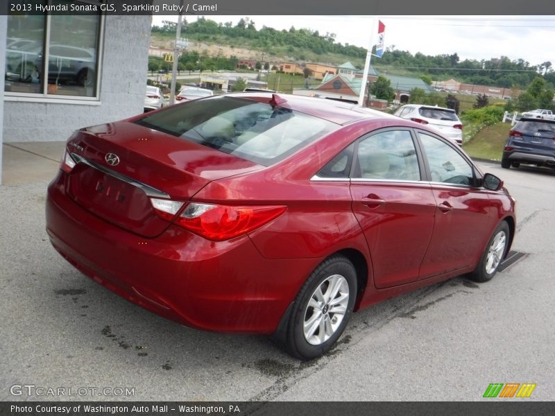 Sparkling Ruby / Camel 2013 Hyundai Sonata GLS