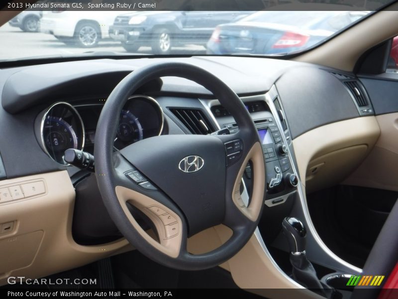 Sparkling Ruby / Camel 2013 Hyundai Sonata GLS