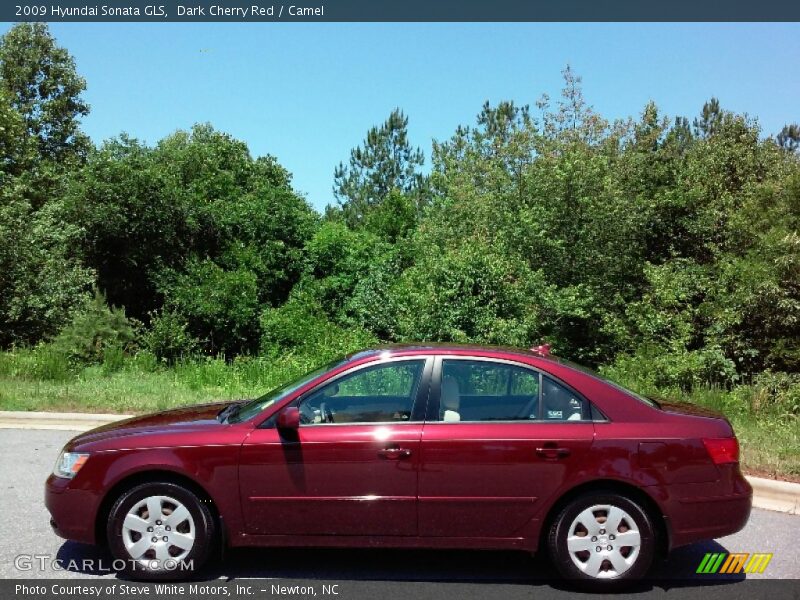 Dark Cherry Red / Camel 2009 Hyundai Sonata GLS