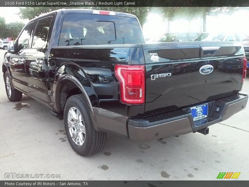 Shadow Black / Medium Light Camel 2016 Ford F150 Lariat SuperCrew