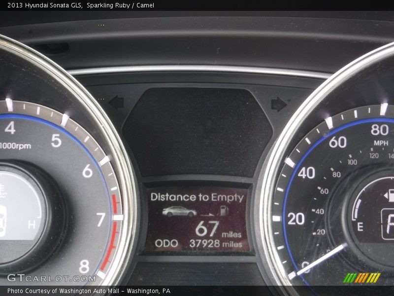 Sparkling Ruby / Camel 2013 Hyundai Sonata GLS