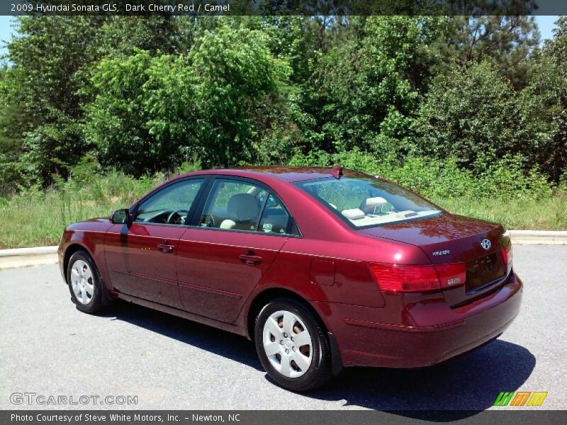 Dark Cherry Red / Camel 2009 Hyundai Sonata GLS