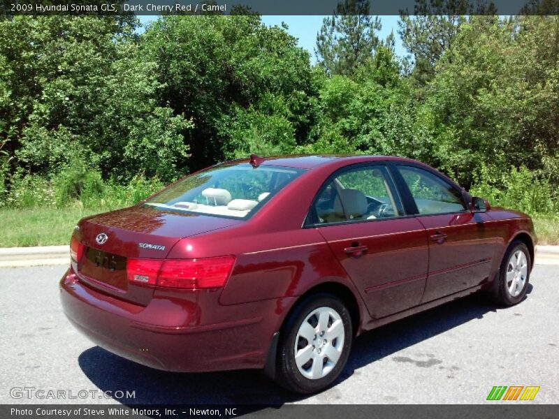 Dark Cherry Red / Camel 2009 Hyundai Sonata GLS