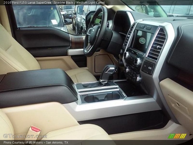 Shadow Black / Medium Light Camel 2016 Ford F150 Lariat SuperCrew