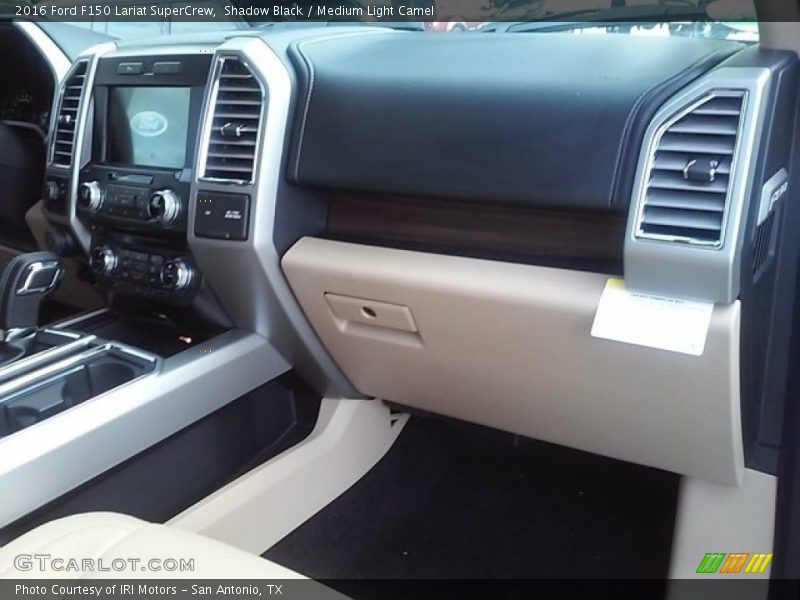 Shadow Black / Medium Light Camel 2016 Ford F150 Lariat SuperCrew