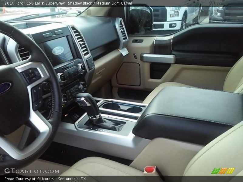 Shadow Black / Medium Light Camel 2016 Ford F150 Lariat SuperCrew