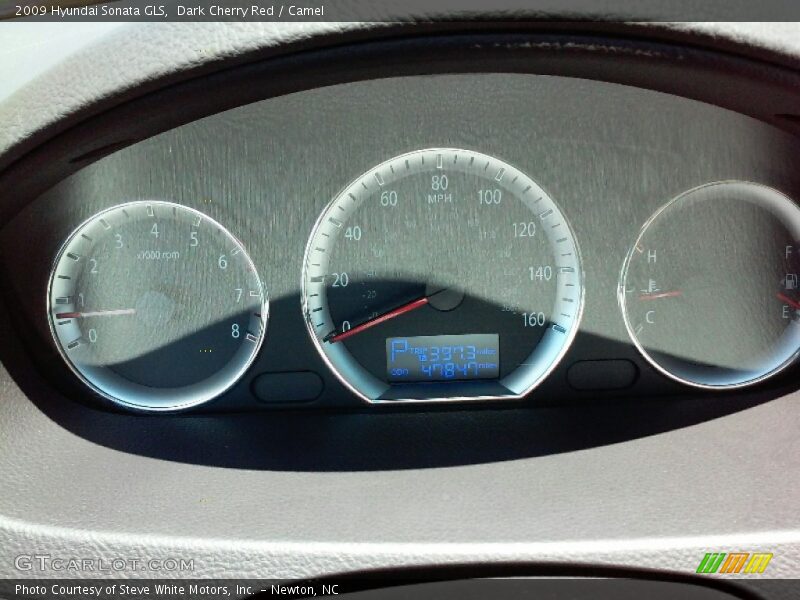 Dark Cherry Red / Camel 2009 Hyundai Sonata GLS
