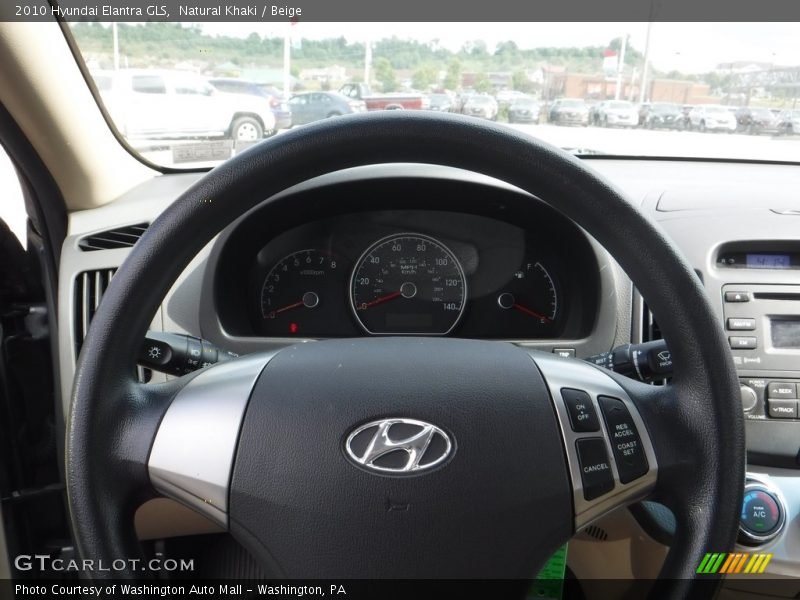 Natural Khaki / Beige 2010 Hyundai Elantra GLS