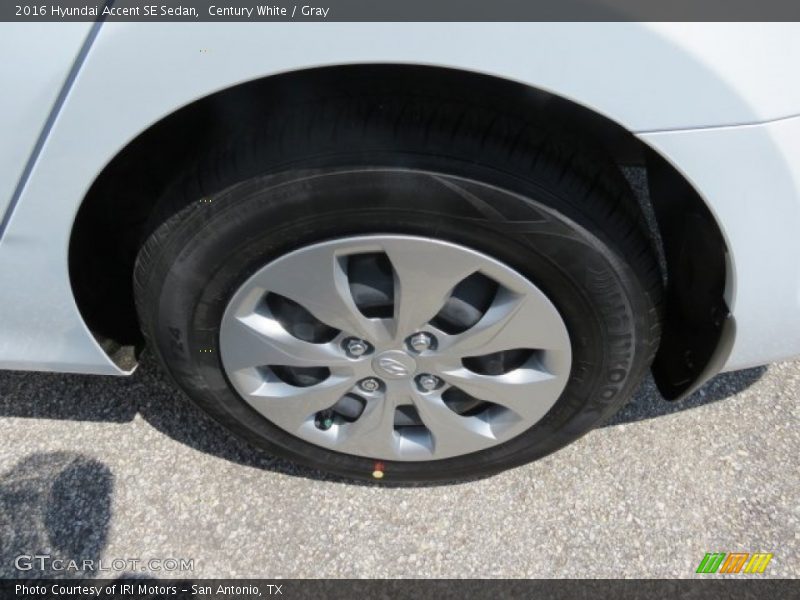 Century White / Gray 2016 Hyundai Accent SE Sedan
