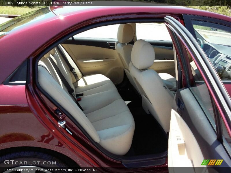 Dark Cherry Red / Camel 2009 Hyundai Sonata GLS