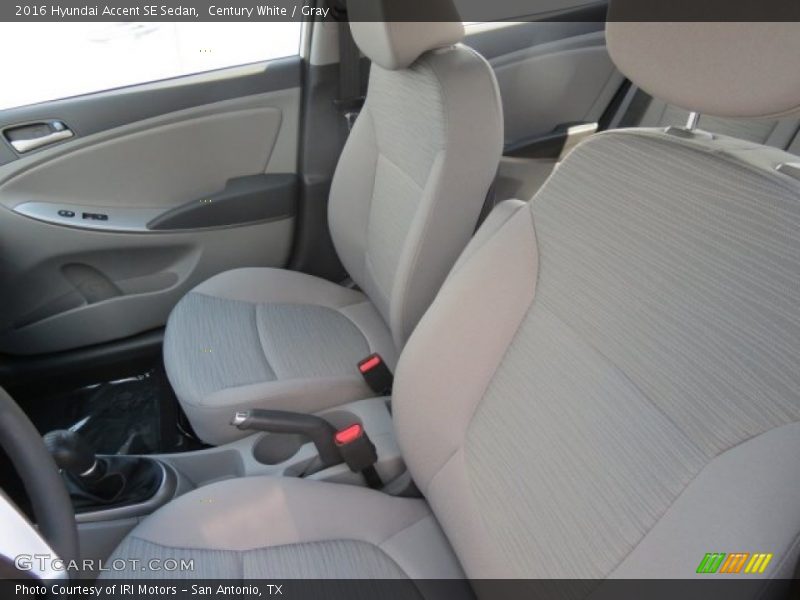 Century White / Gray 2016 Hyundai Accent SE Sedan