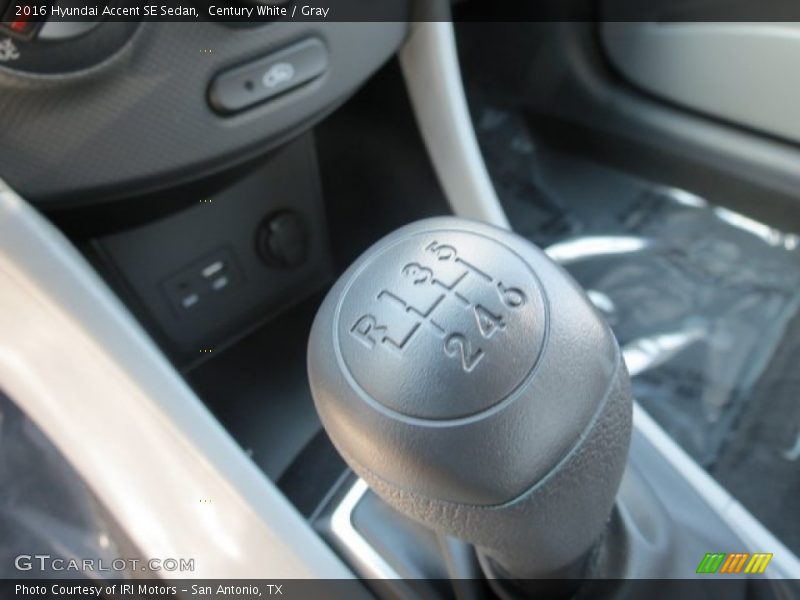 Century White / Gray 2016 Hyundai Accent SE Sedan
