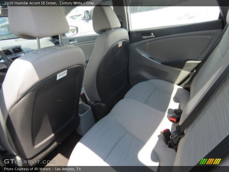 Century White / Gray 2016 Hyundai Accent SE Sedan