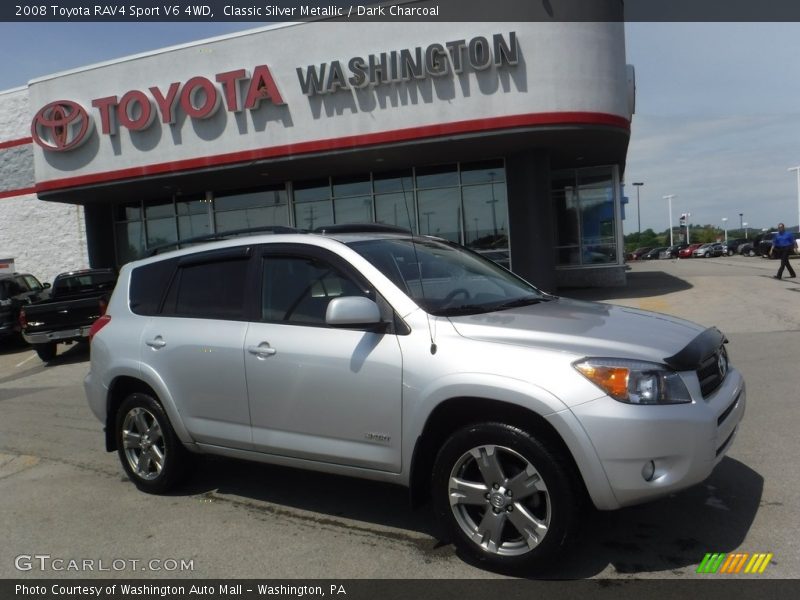 Classic Silver Metallic / Dark Charcoal 2008 Toyota RAV4 Sport V6 4WD