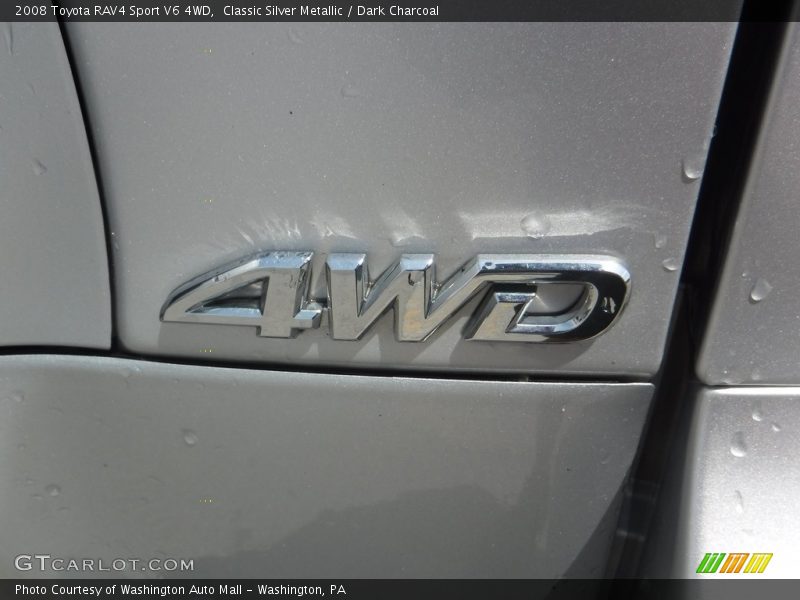 Classic Silver Metallic / Dark Charcoal 2008 Toyota RAV4 Sport V6 4WD