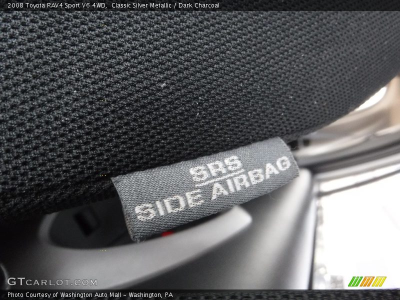 Classic Silver Metallic / Dark Charcoal 2008 Toyota RAV4 Sport V6 4WD