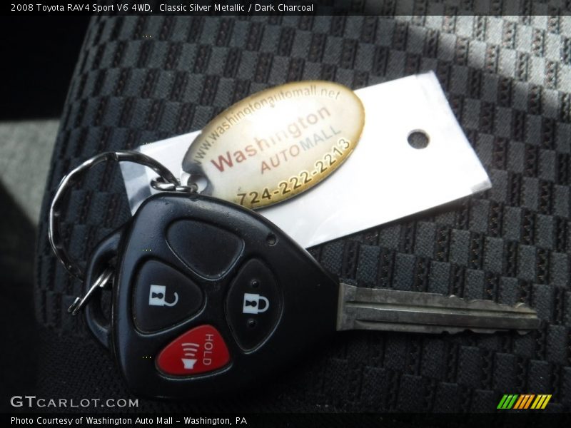 Classic Silver Metallic / Dark Charcoal 2008 Toyota RAV4 Sport V6 4WD