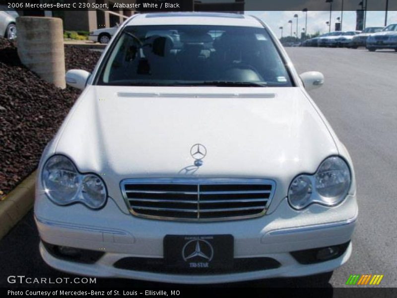 Alabaster White / Black 2006 Mercedes-Benz C 230 Sport