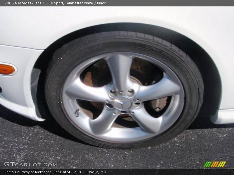 Alabaster White / Black 2006 Mercedes-Benz C 230 Sport