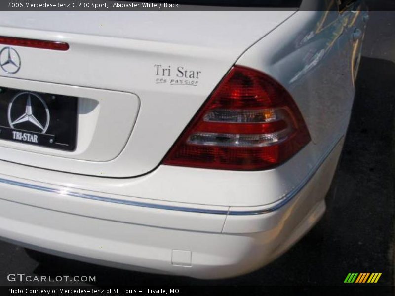 Alabaster White / Black 2006 Mercedes-Benz C 230 Sport