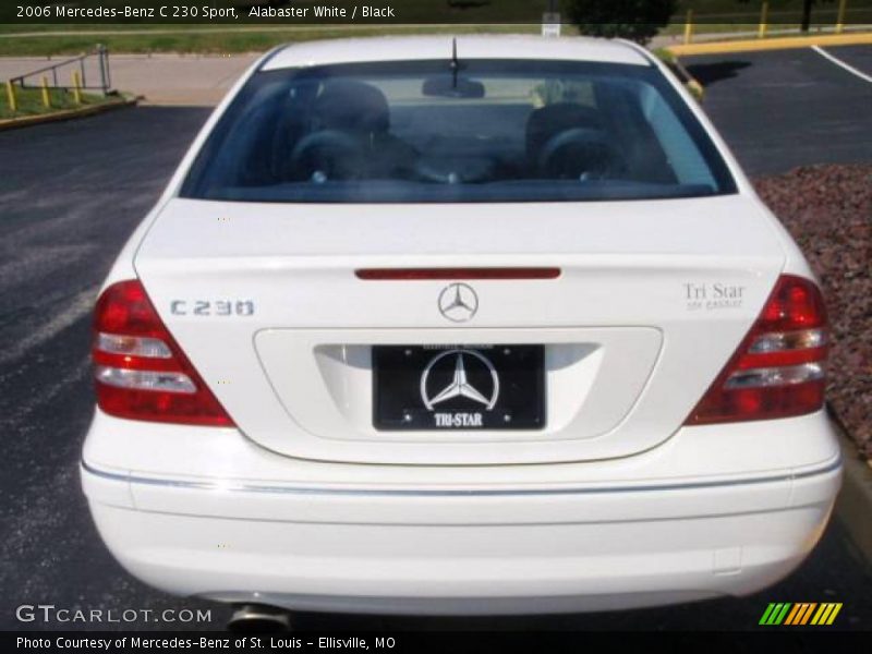 Alabaster White / Black 2006 Mercedes-Benz C 230 Sport