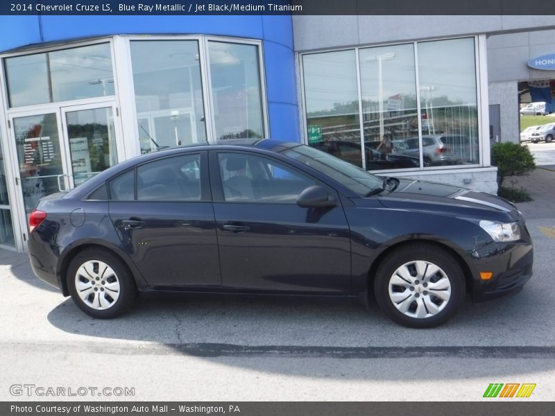 Blue Ray Metallic / Jet Black/Medium Titanium 2014 Chevrolet Cruze LS