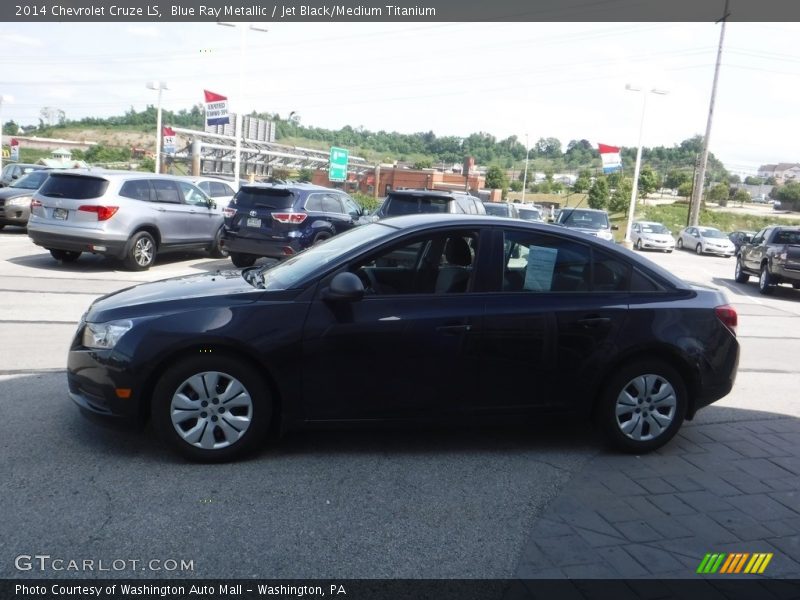 Blue Ray Metallic / Jet Black/Medium Titanium 2014 Chevrolet Cruze LS