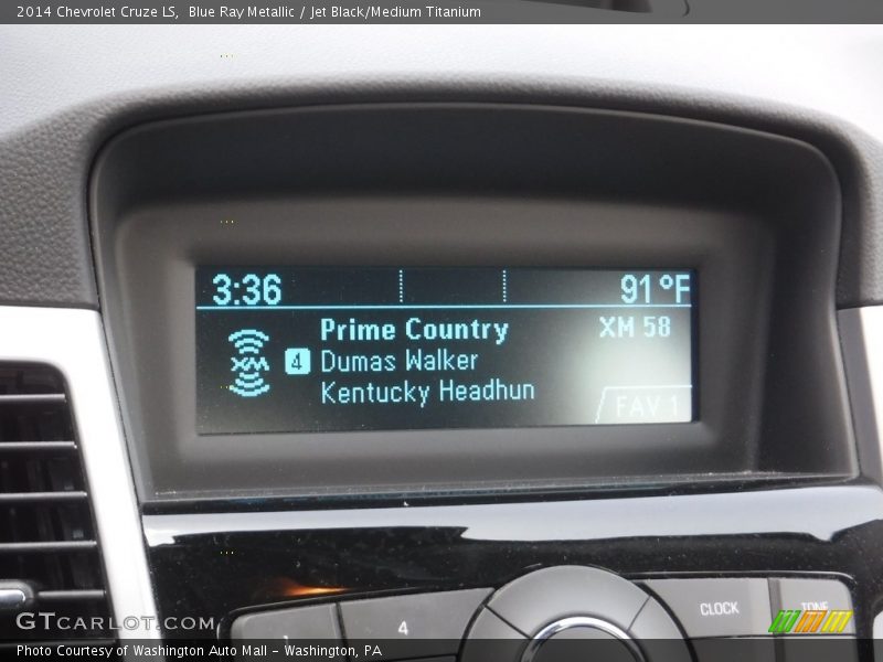 Blue Ray Metallic / Jet Black/Medium Titanium 2014 Chevrolet Cruze LS
