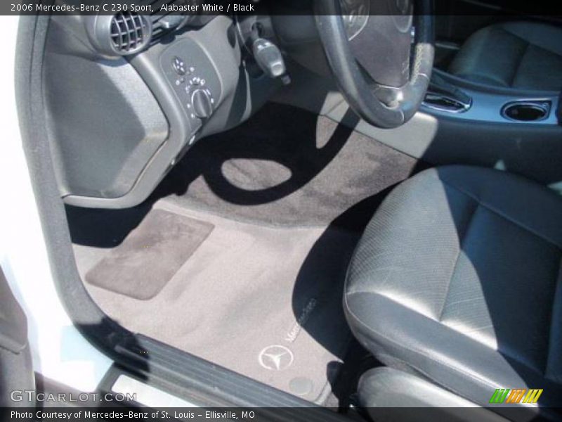 Alabaster White / Black 2006 Mercedes-Benz C 230 Sport