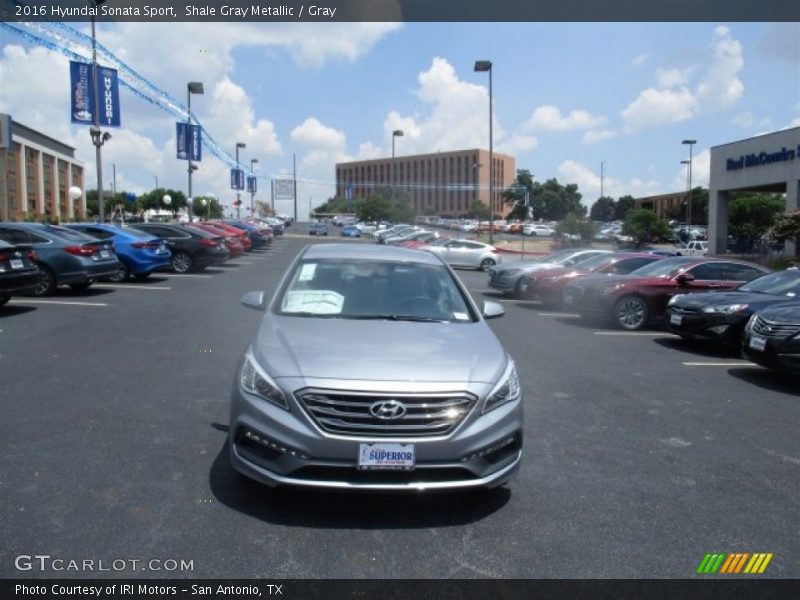 Shale Gray Metallic / Gray 2016 Hyundai Sonata Sport