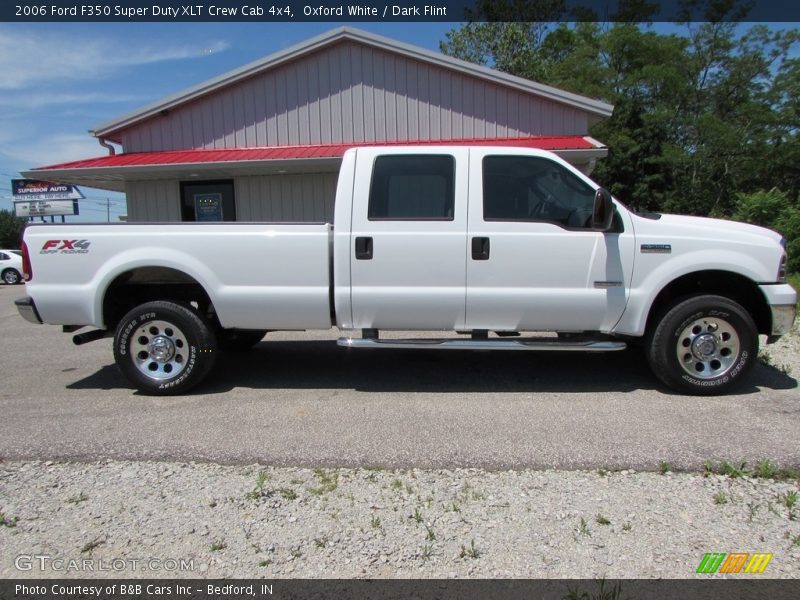 Oxford White / Dark Flint 2006 Ford F350 Super Duty XLT Crew Cab 4x4