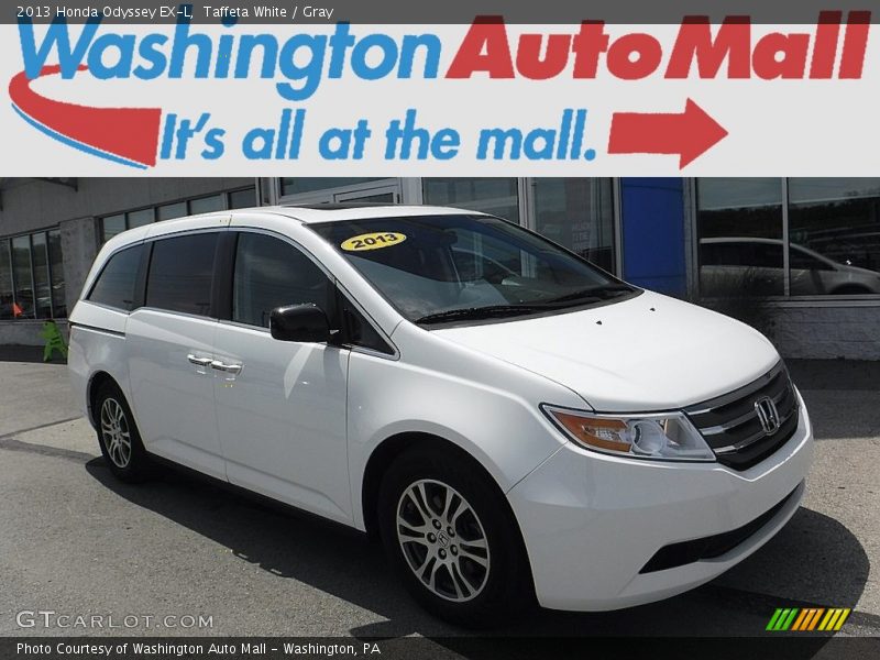 Taffeta White / Gray 2013 Honda Odyssey EX-L