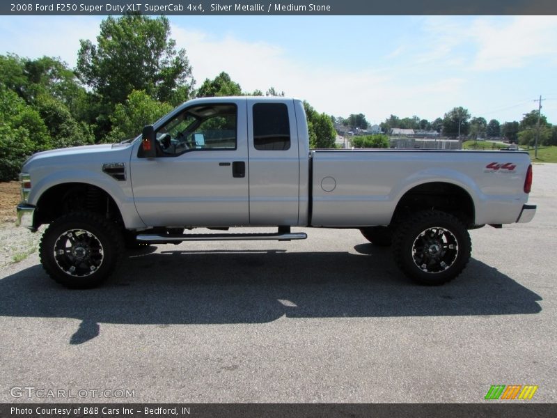Silver Metallic / Medium Stone 2008 Ford F250 Super Duty XLT SuperCab 4x4