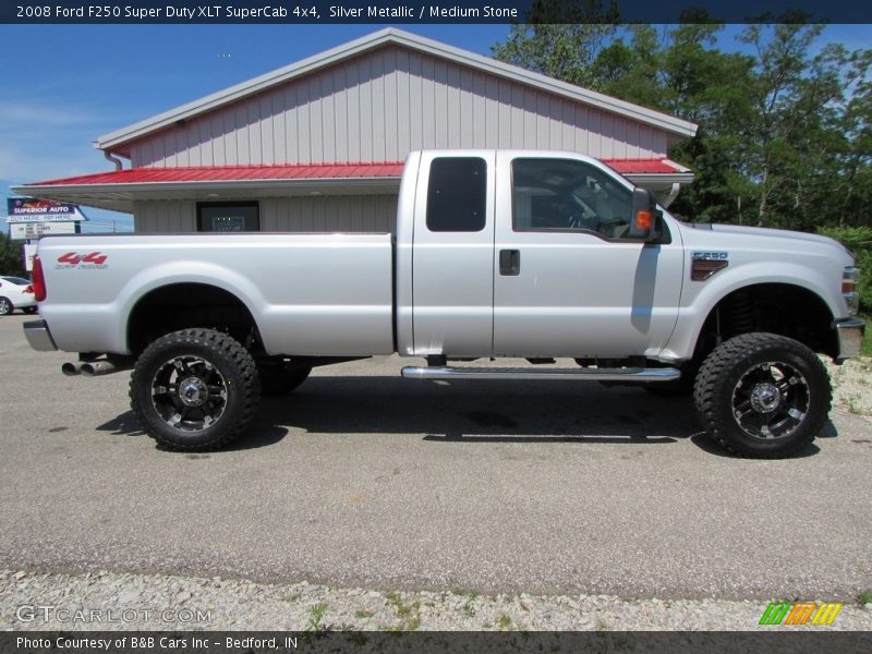 Silver Metallic / Medium Stone 2008 Ford F250 Super Duty XLT SuperCab 4x4