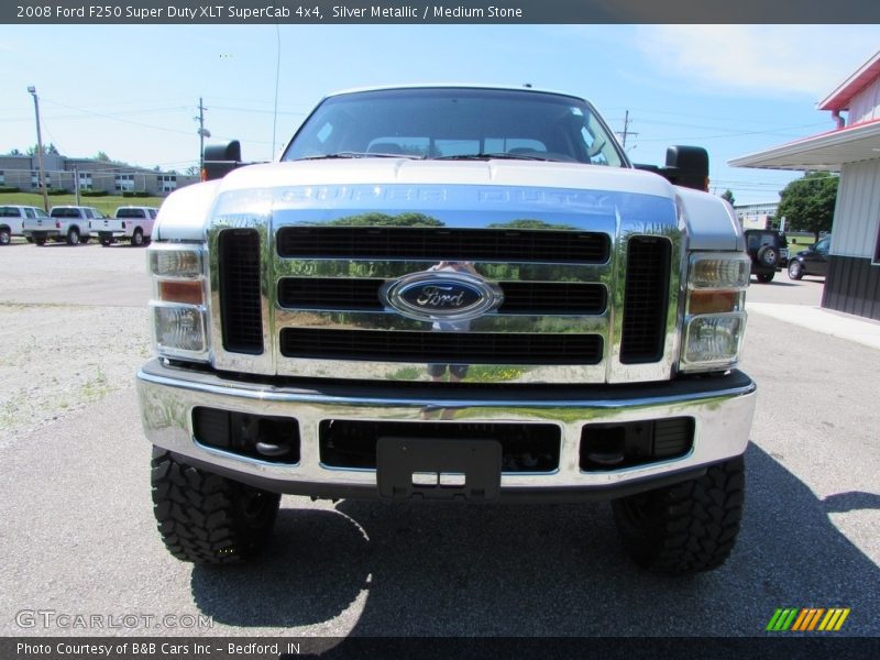 Silver Metallic / Medium Stone 2008 Ford F250 Super Duty XLT SuperCab 4x4